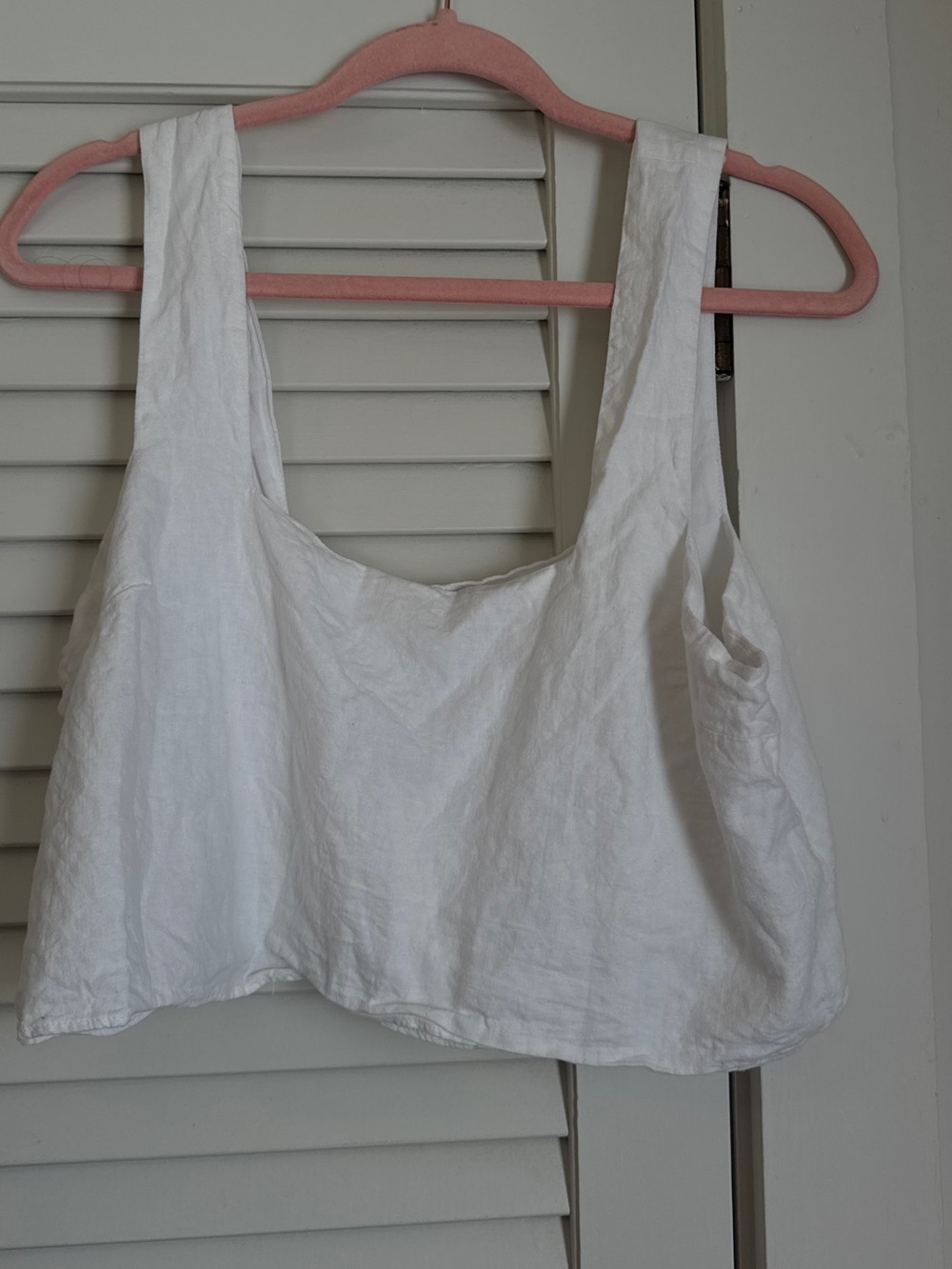Show Me Your Mumu White Linen Top